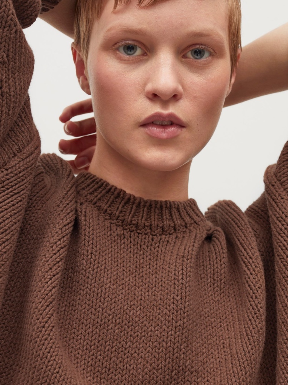 BABAA Jumper no14 in Bittersweet Cropped Cotton Sweater No 14 babaà OS SOLDOUT
